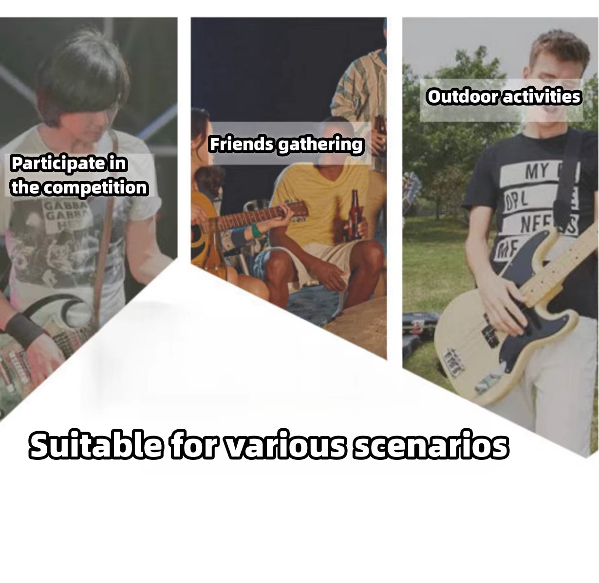 Guitar Strap Adjustable Widening Thickening Denim Cotton Guitar Belts for Electric Guitar Bass Ukulele Guitar Accessories