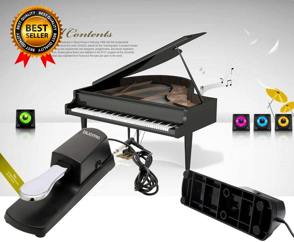 Sustain Pedal for Yamaha Keyboard, Piano Keyboard Pedal with Polarity