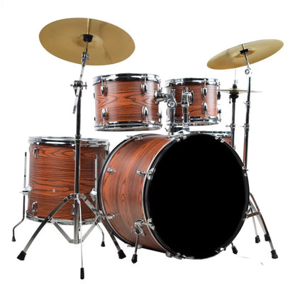Adult Drum Set Jazz Drum Kit 5 Drums 3 Cymbals Beginner Children Entry-Level Practice Performance Drums Percussion Instrument