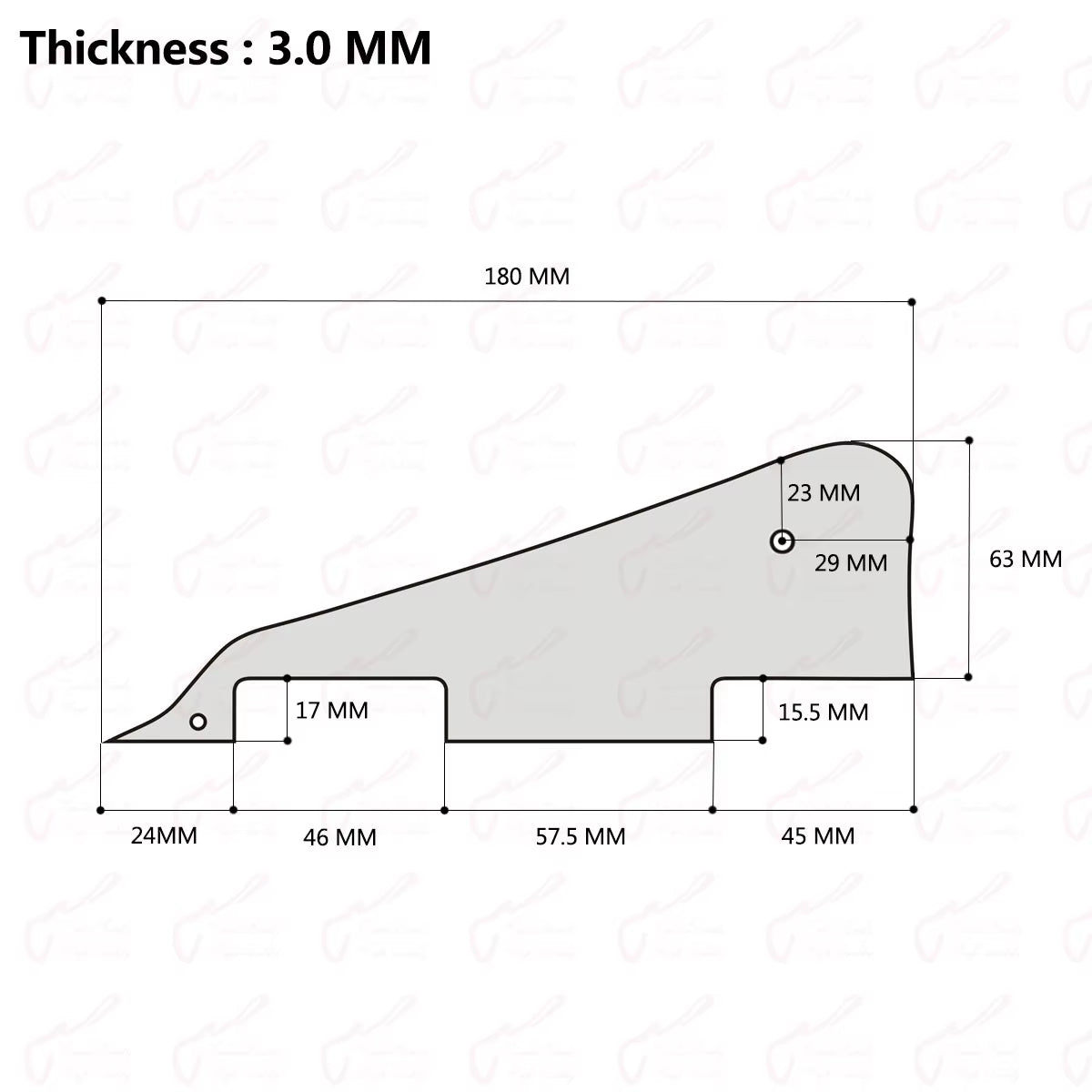 【Made in Korea】Original Genuine Epi-Phone Les-Paul Pickguard / Standard Custom Pick Guard