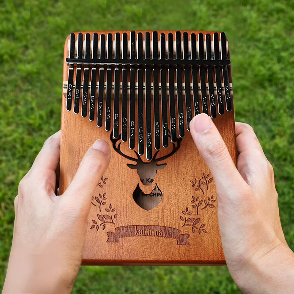 Kalimba 21 Keys Professional Thumb Piano Include Instruction Carrying Bag Tune Hammer Portable Mbira Finger Piano for Beginner