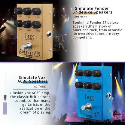 Guitar Effect Pedal Overdrive Distortion Speakers Analog Classic British Rock Effect Electric Bass Guitar Pedal True Bypass