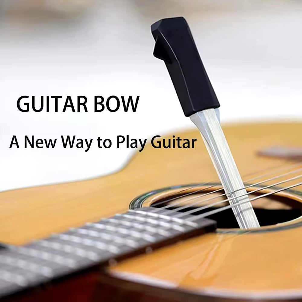 Acoustic Guitar Bow Picasso Bow Acoustic Guitar Built-In Pick 21.5Cm Comfortable Handle Horse Hair Guitar Bow Guitar Accessories