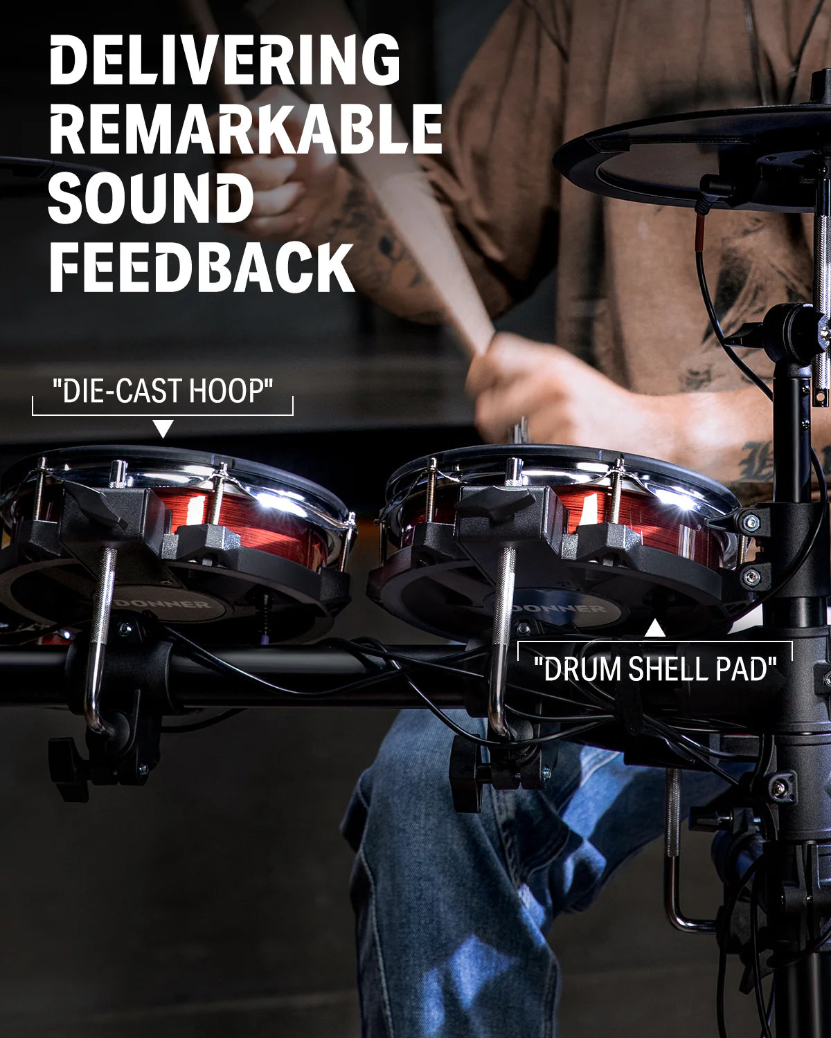 DED-200 MAX Electronic Drum Set