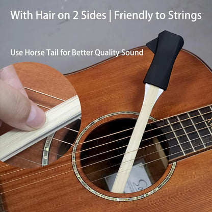 Acoustic Guitar Bow Picasso Bow Acoustic Guitar Built-In Pick 21.5Cm Comfortable Handle Horse Hair Guitar Bow Guitar Accessories