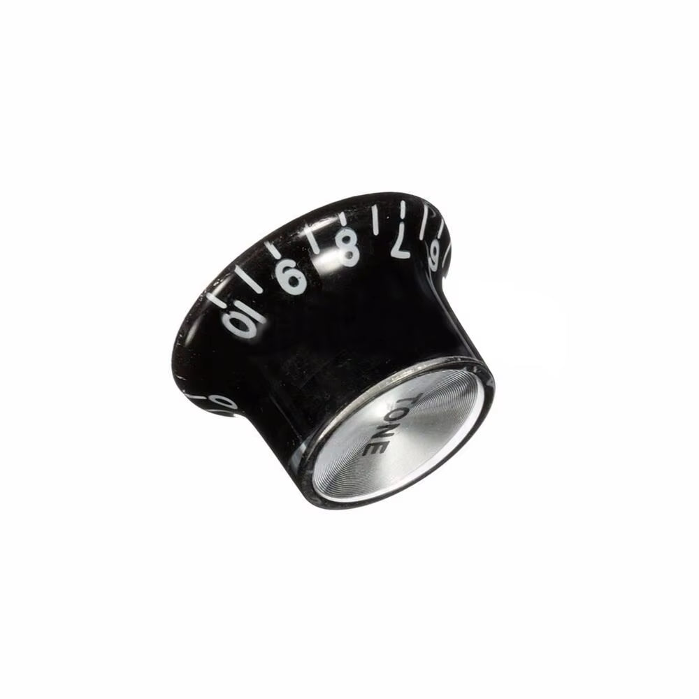 4Pcs Guitar Top Hat Speed Control Knobs 2 Volumes & 2 Tones Silver Bell for LP SG Guitar