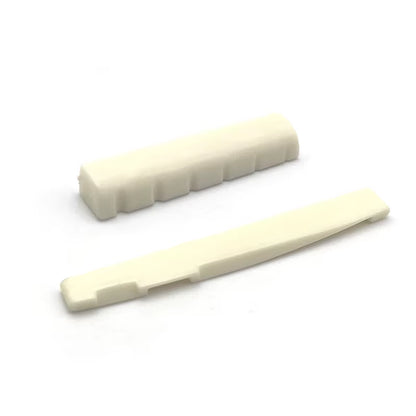 6 String Acoustic Guitar Bridge Nut Saddle Plastic Guitar Saddle for Folk Guitar Black Ivory Guitar Parts & Accessories