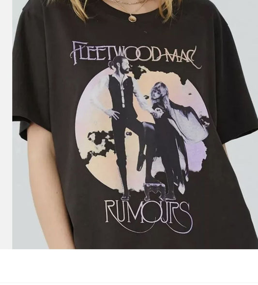 Vintage Fleetwood Mac Rumours Unisex Tee Music Rock Band Shirt Retro Music Shirt