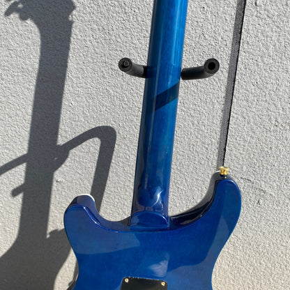 Amazing Blue PRS Electric Guitar Dragon Pattern 6 String Mahogany Body