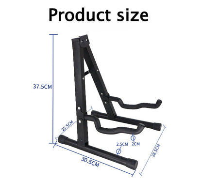 Guitar Stand A-Frame Folding Guitar Stand W/ Non-Slip Rubber and Foam Arms