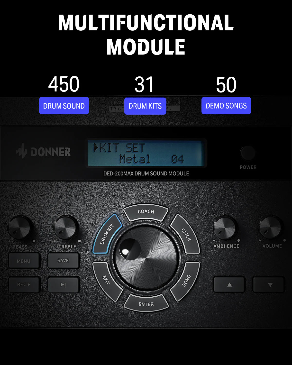 DED-200 MAX Electronic Drum Set