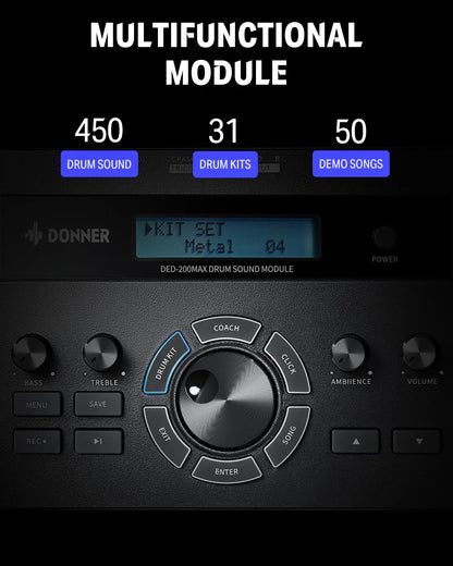 DED-200 MAX Electronic Drum Set