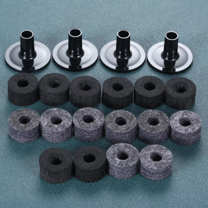 10 Pcs/Set Cymbal Stand 25Mm Felt Washer with Cymbal Sleeves for Drum Stand Practical Percussion Instruments Musical Accessories
