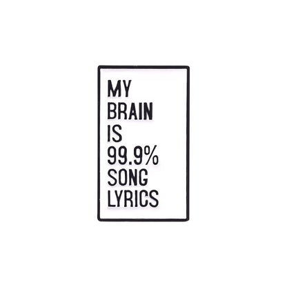 Cool Quotes about Music Enamel Pins Need Music Everyday Brooches Bag Hat Lapel Pin Badge Men Women Jewelry Gift for Music Lover
