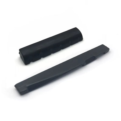 6 String Acoustic Guitar Bridge Nut Saddle Plastic Guitar Saddle for Folk Guitar Black Ivory Guitar Parts & Accessories