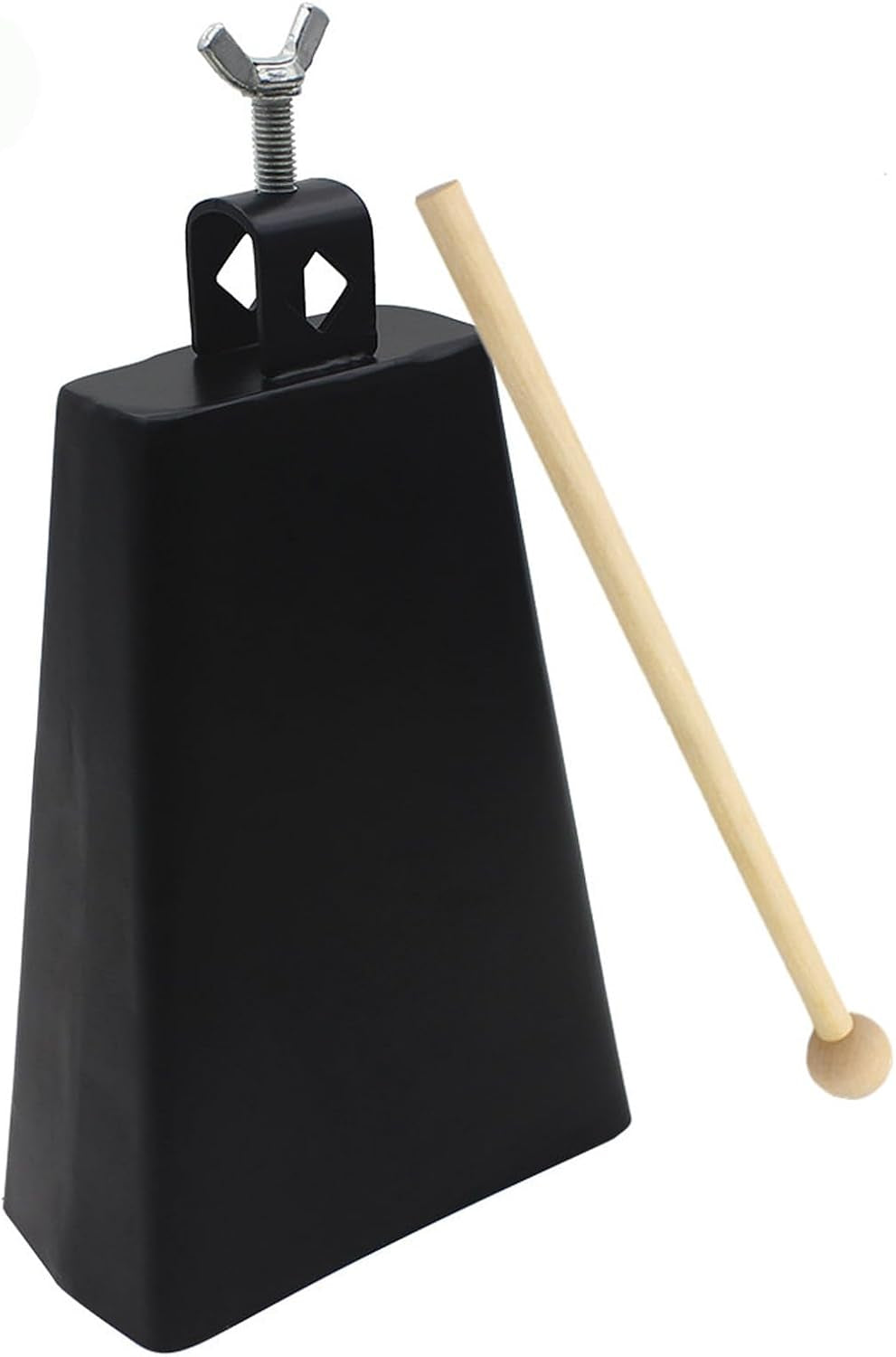 Metal Iron Cowbell 7 Inch, Metal Steel Cow Bells Large Noise Makers Hand Percuss
