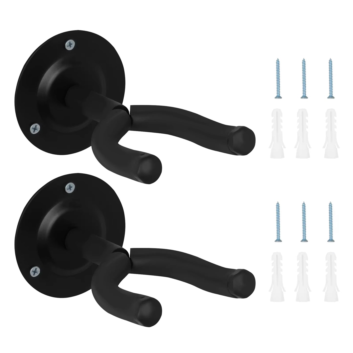 Guitar Wall Mount Hanger 1/2/4/6/10 Pcs Guitar Hanger Wall Hook Guitar Bass Mandolin Banjo Ukulele Stand Neck Holder Accessories