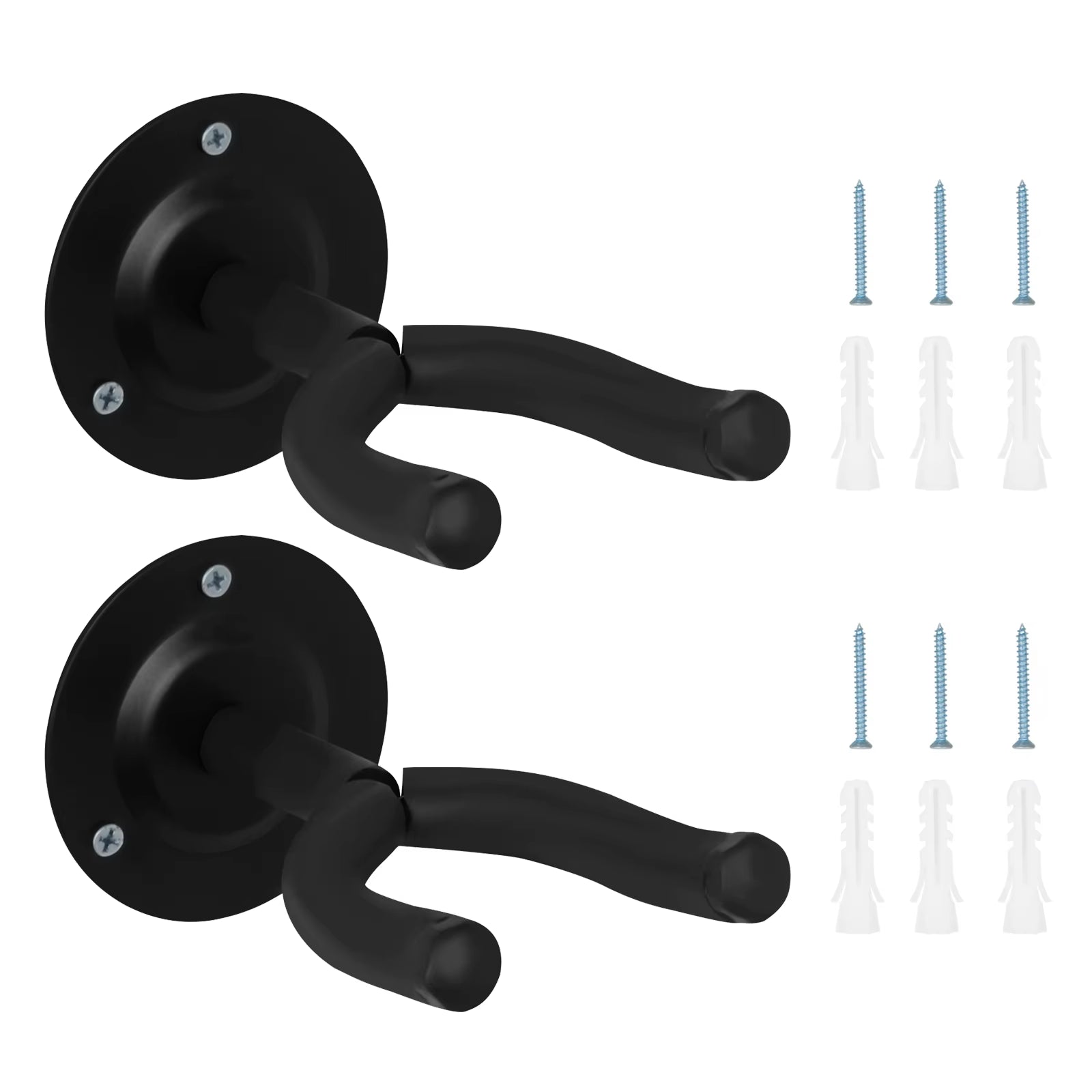 Guitar Wall Mount Hanger 1/2/4/6/10 Pcs Guitar Hanger Wall Hook Guitar Bass Mandolin Banjo Ukulele Stand Neck Holder Accessories