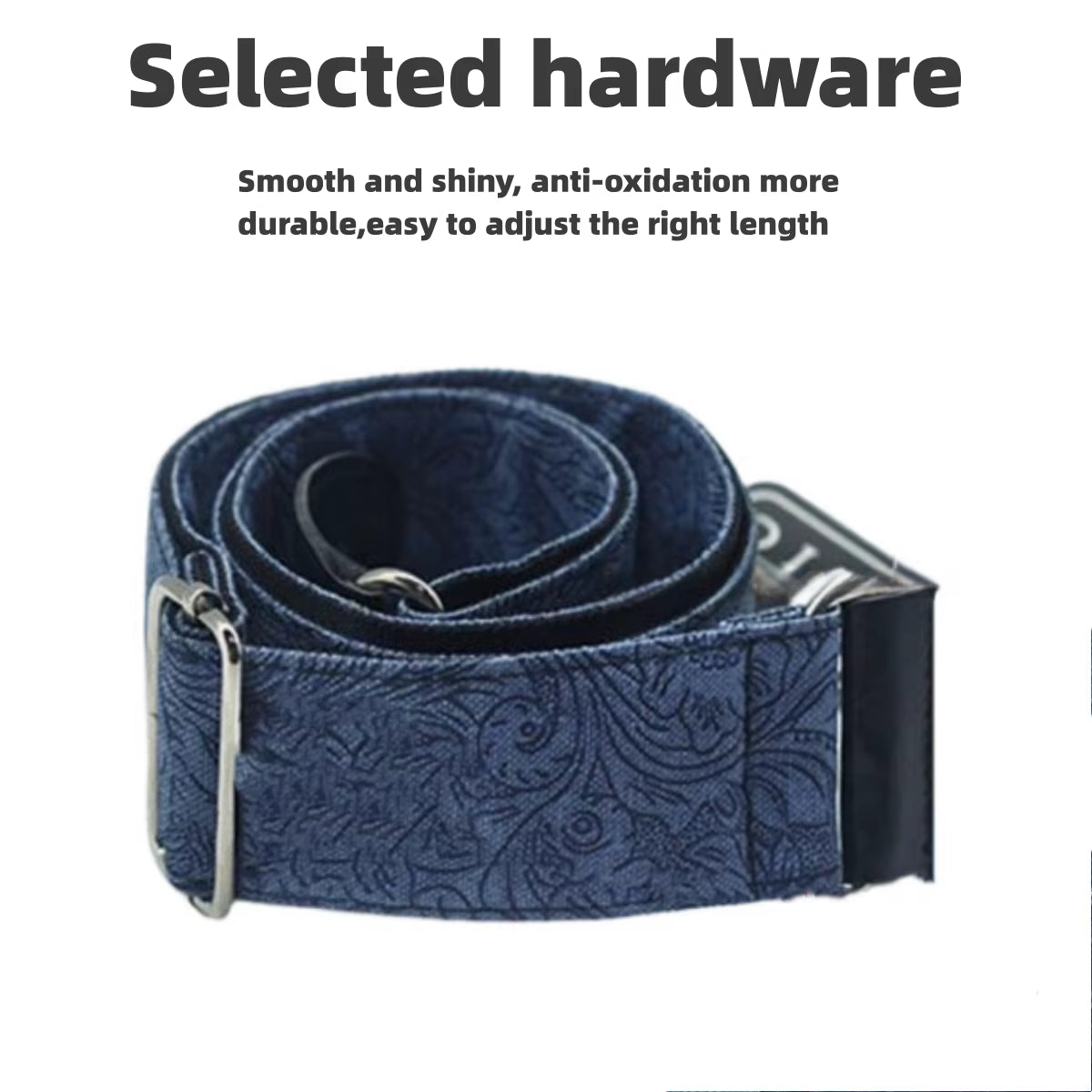 Guitar Strap Adjustable Widening Thickening Denim Cotton Guitar Belts for Electric Guitar Bass Ukulele Guitar Accessories