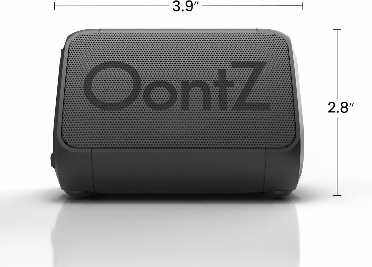 Oontz Solo Portable Bluetooth Speaker - Ultra Portable, 14 Hours of Playtime, 100Ft Wireless Range, Waterproof, Budget-Friendly Speaker for Travel, Outdoor or Home, Great Gift (Black)