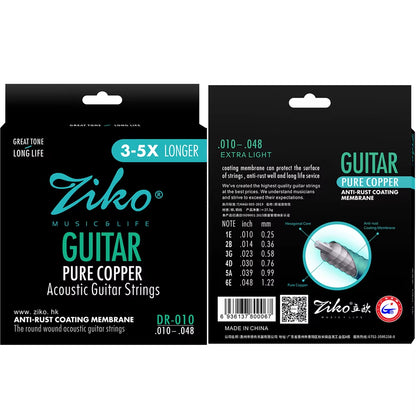 Acoustic Guitar Strings Carbon Steel Hexagonal Alloy Beginners Professional Practice Folk Guitar Strings Guitar Accessories