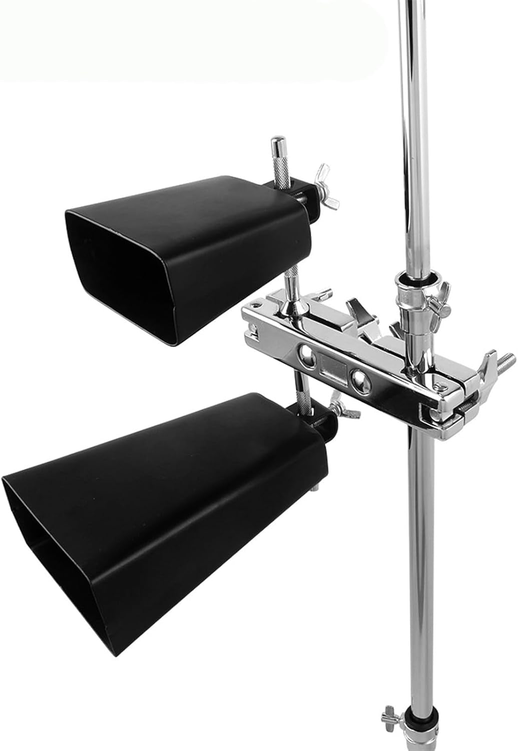 Metal Iron Cowbell 7 Inch, Metal Steel Cow Bells Large Noise Makers Hand Percuss
