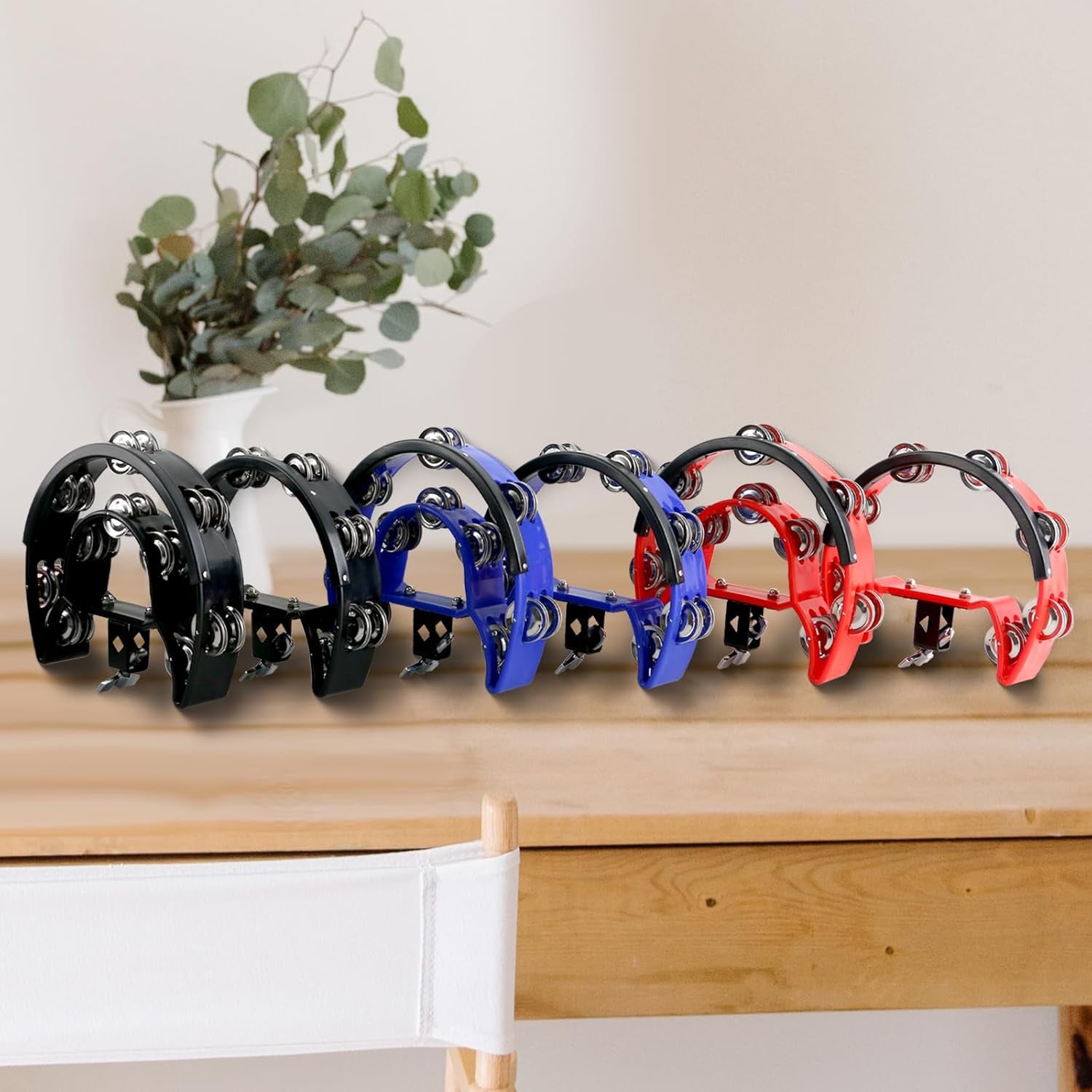 EASTROCK Drum Set Tambourine with Mounting Eye Bolt,Tambourin
