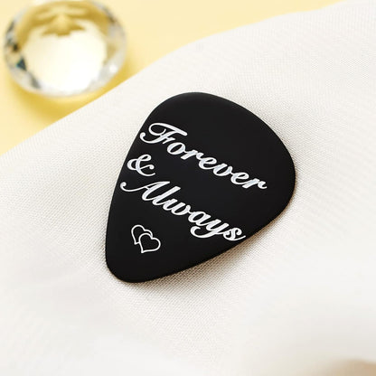 I Love You Gifts for Him Her Guitar Picks Gift for Musician Boyfriend Husband I Love You the Mostest the End I Win Guitar Pick for Anniversary Birthday Christmas