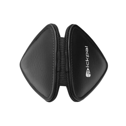 Guitar Picks Holder Case for Acoustic Electric Guitar Includes 12 PCS Guitar Picks Leather Guitar Plectrums Storage Pouch Guitar