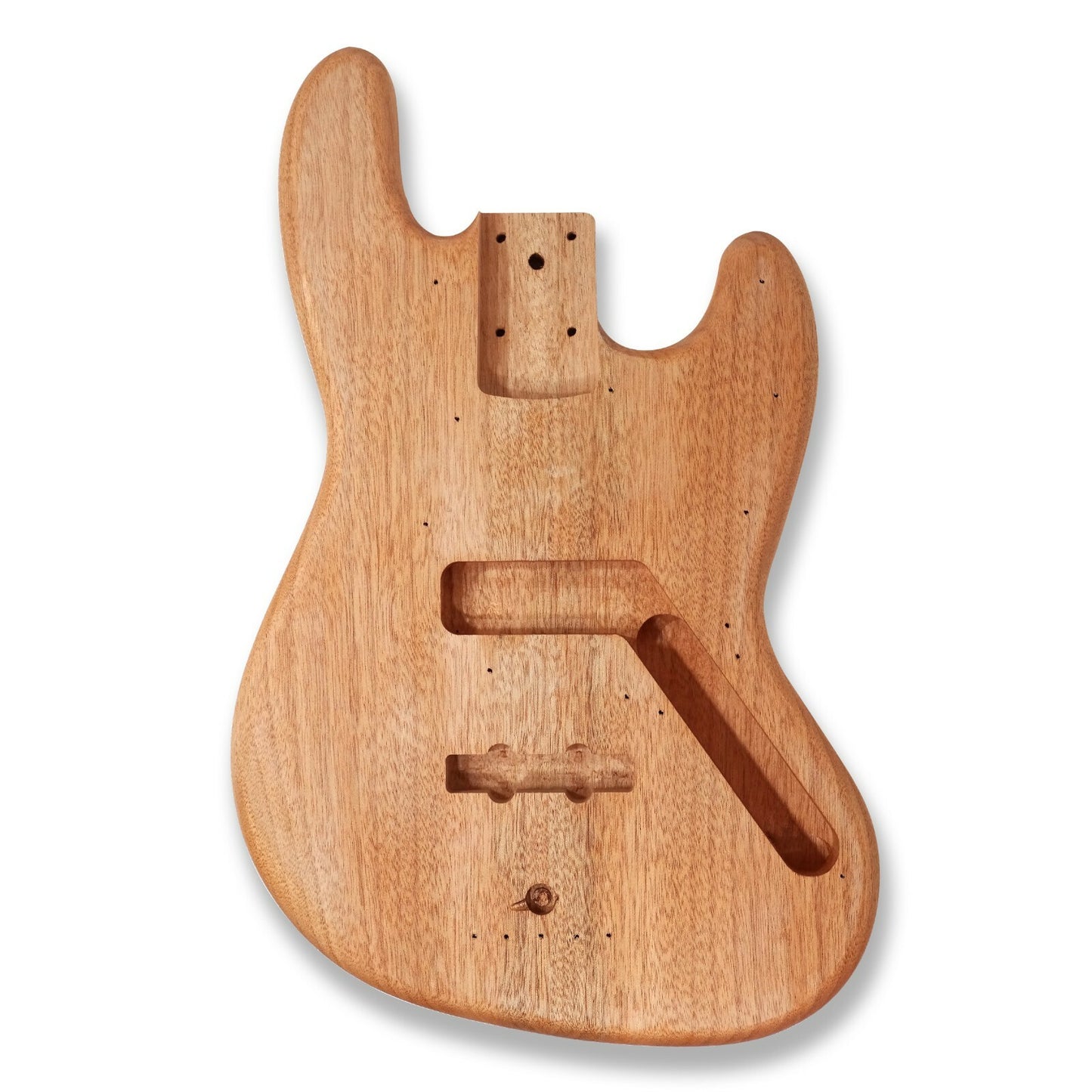 DIY Bass Guitar Unfinished Electric Guitar Kit Okoume Body Maple Neck