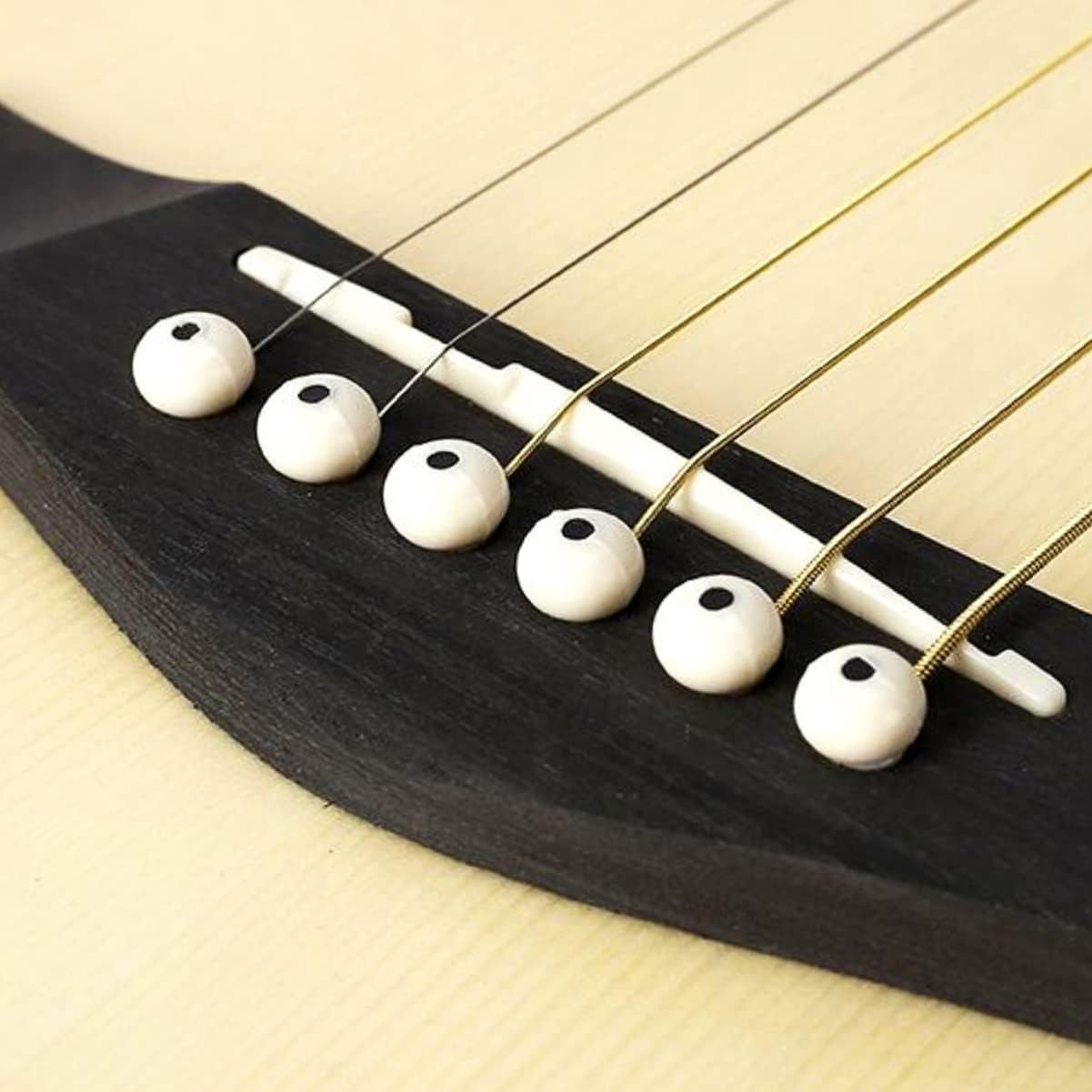 12 Pcs Acoustic Guitar Bridge Pins with Pin Puller 12 Pegs