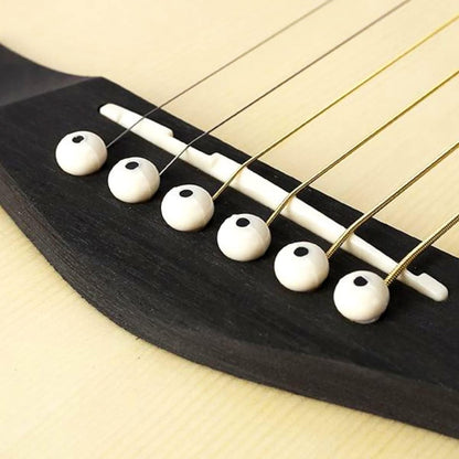 12 Pcs Acoustic Guitar Bridge Pins with Pin Puller 12 Pegs
