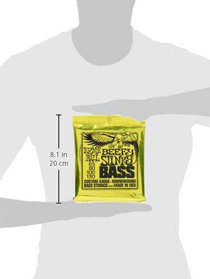 Ernie Ball Beefy Slinky 4 String Bass Guitar Strings 65-130 Heavy Gauge Set