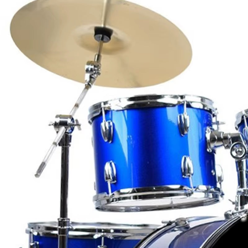 Adult Drum Set Jazz Drum Kit 5 Drums 3 Cymbals Beginner Children Entry-Level Practice Performance Drums Percussion Instrument