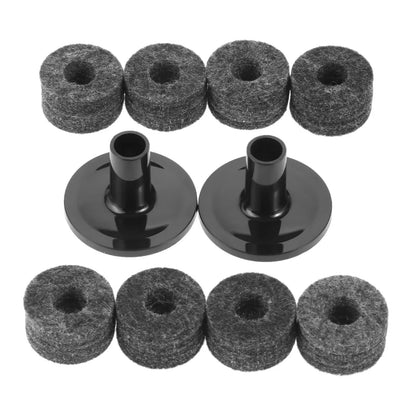 10 Pcs/Set Cymbal Stand 25Mm Felt Washer with Cymbal Sleeves for Drum Stand Practical Percussion Instruments Musical Accessories