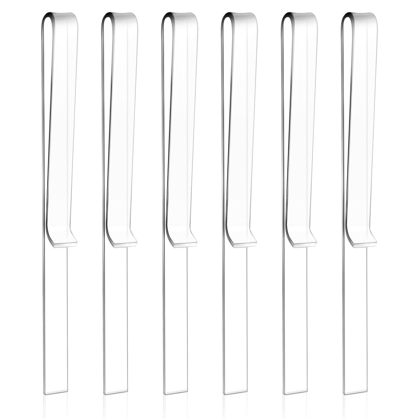 6 Pcs Clear Acrylic Music Stand Clips Music Book Stand Page Holder Clip