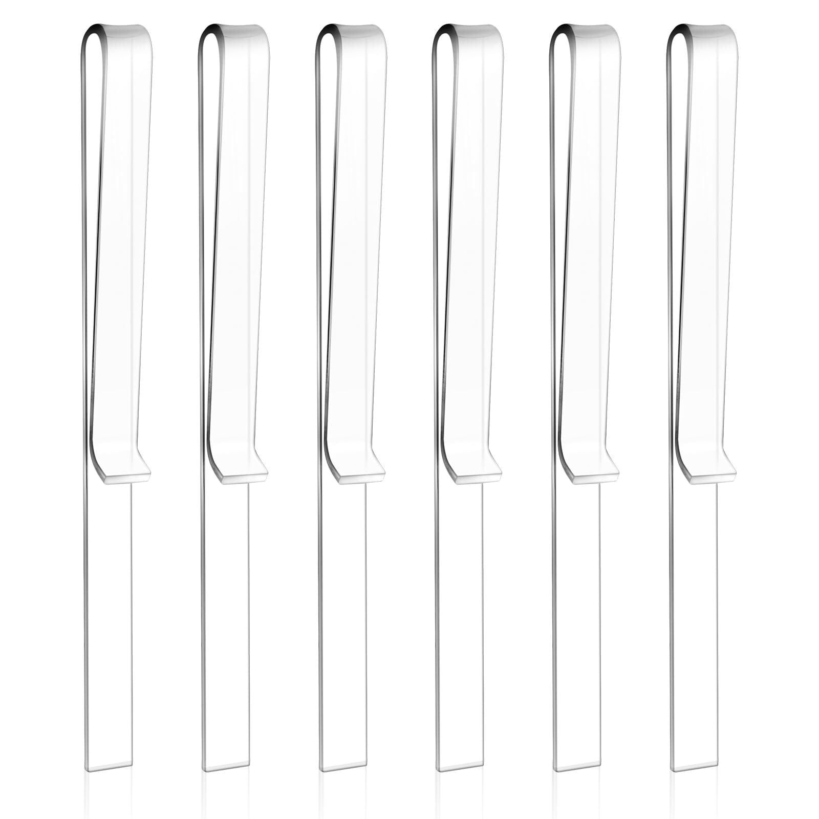 6 Pcs Clear Acrylic Music Stand Clips Music Book Stand Page Holder Clip