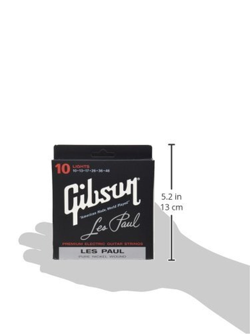 Gibson Les Paul Electric Guitar Strings .010 to .046 Pure Nickel Wound