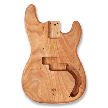 DIY Bass Guitar Unfinished Electric Guitar Kit Okoume Body Maple Neck