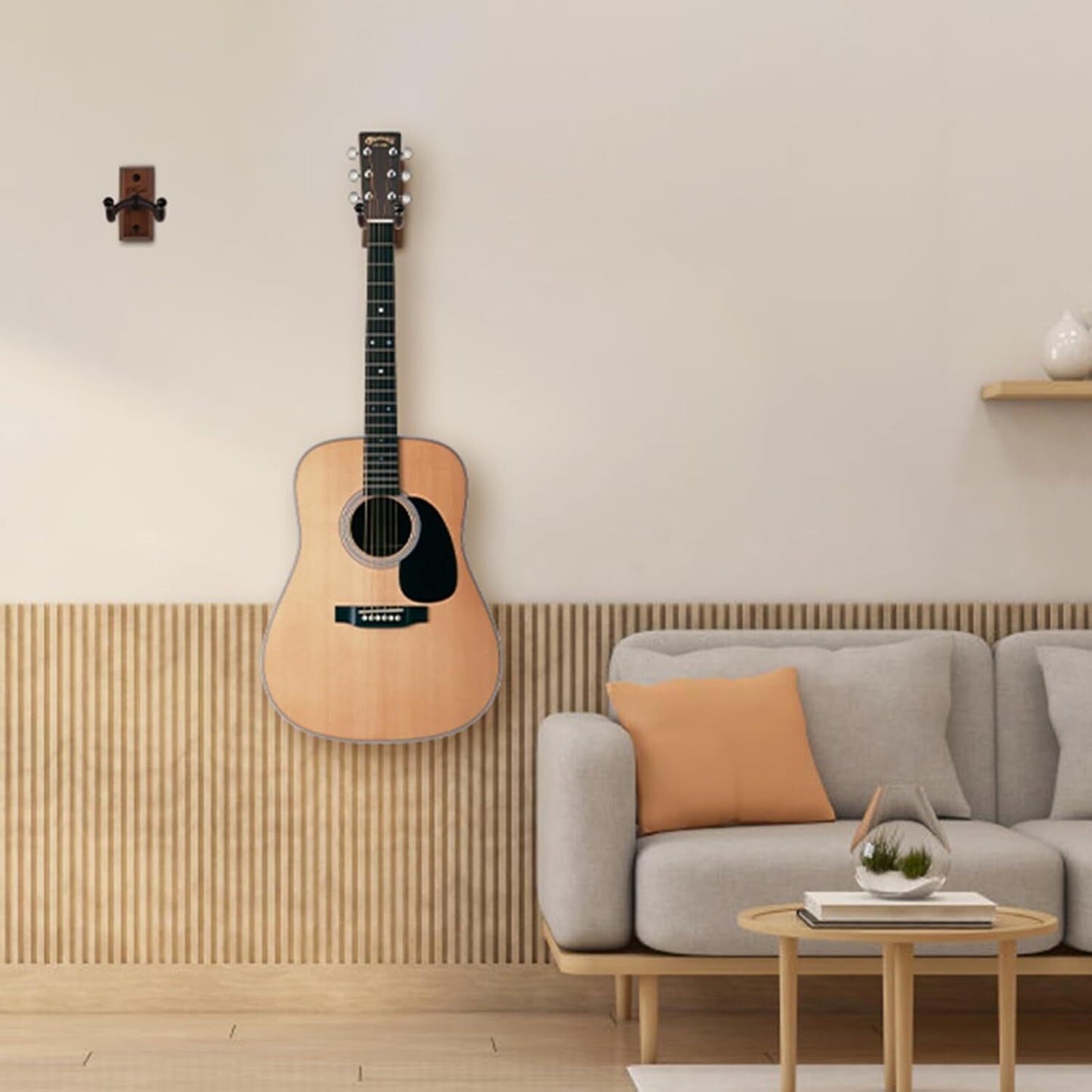 Guitar Wall Mount, 2 Pack Guitar Wall Hanger, Guitar Hanger Wall Hook Ho