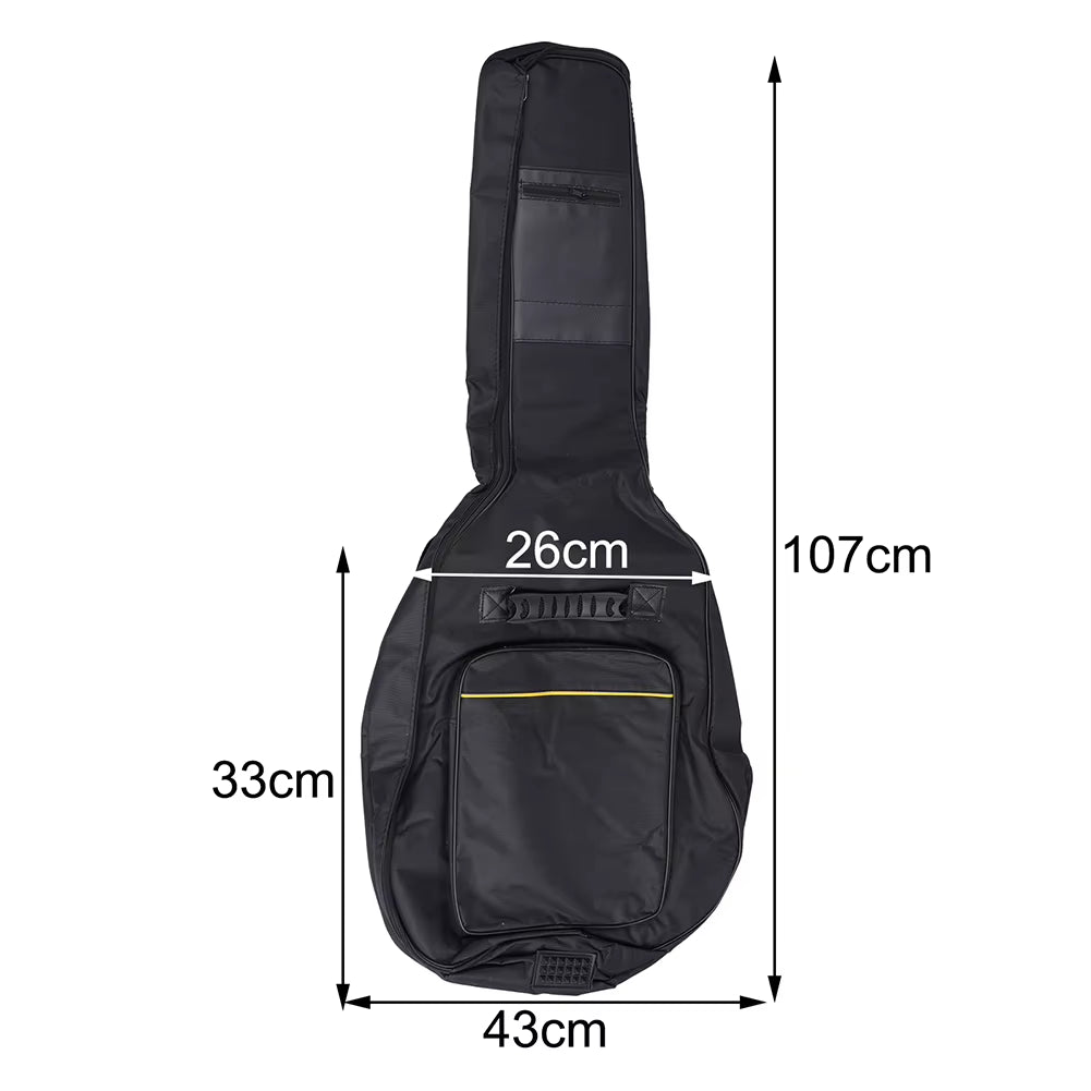 41Inch Guitar Bag Backpack Waterproof Bags Rip-Stop Oxford Nylon Double Strap Padded Black Guitar Case Gig Bas Guitars Backpacks