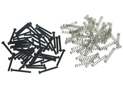 Pack of 50Pcs Metric Thread Humbucker Pickup Height Screws Guitar Pickup Screws with Springs Fits Epip SG Import Pickups