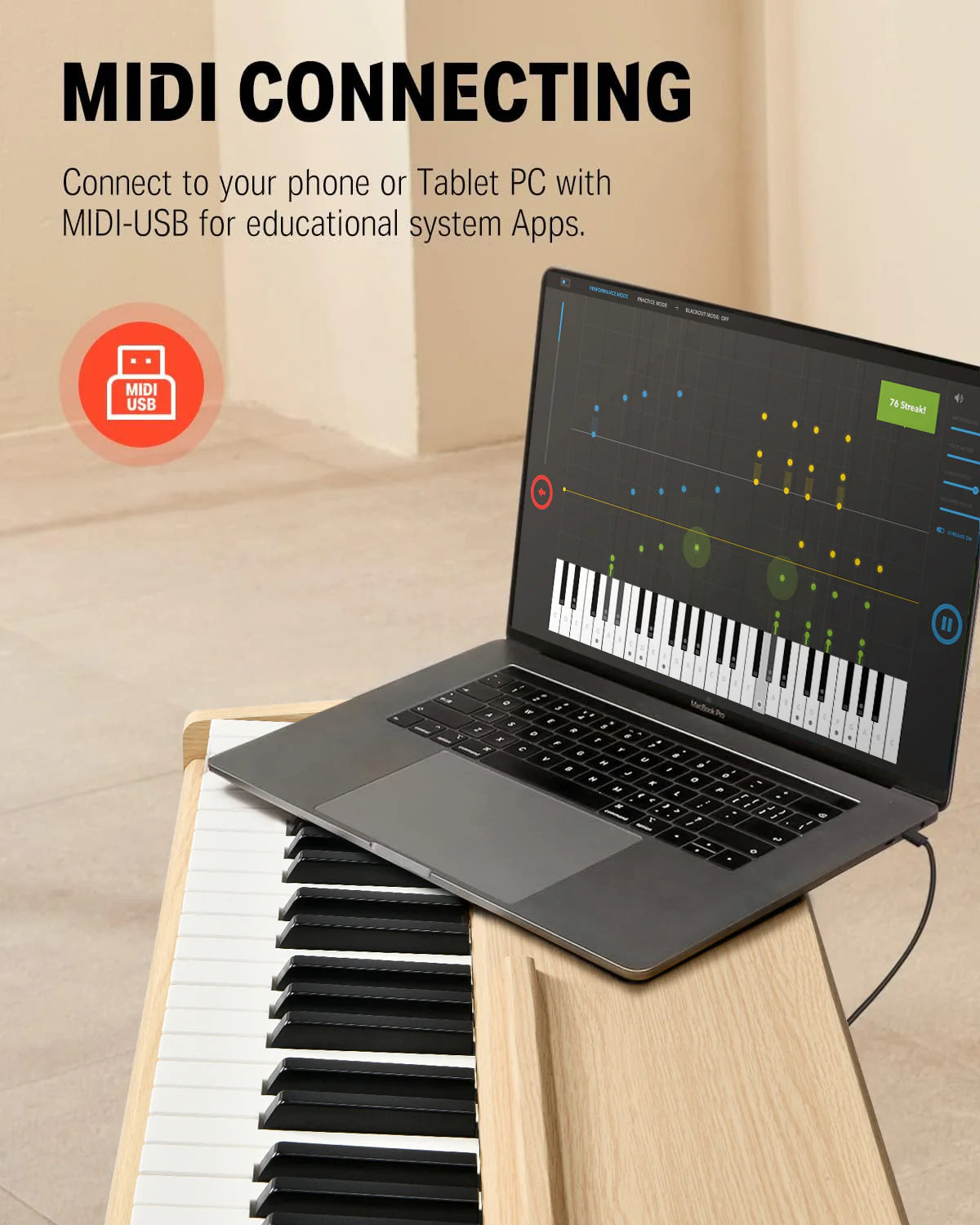 DDP-80 Wooden Digital Piano