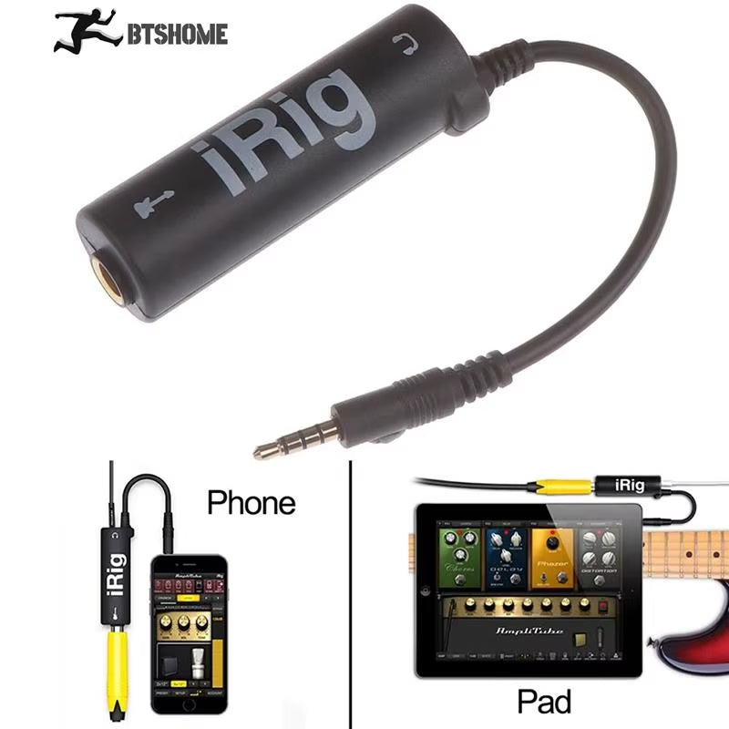 Hot Guitar Interface I-Rig Converter Replacement Guitar for Phone Guitar Audio Interface Guitar Tuner Guitar Line Irig Converter