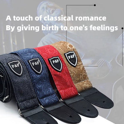 Guitar Strap Adjustable Widening Thickening Denim Cotton Guitar Belts for Electric Guitar Bass Ukulele Guitar Accessories