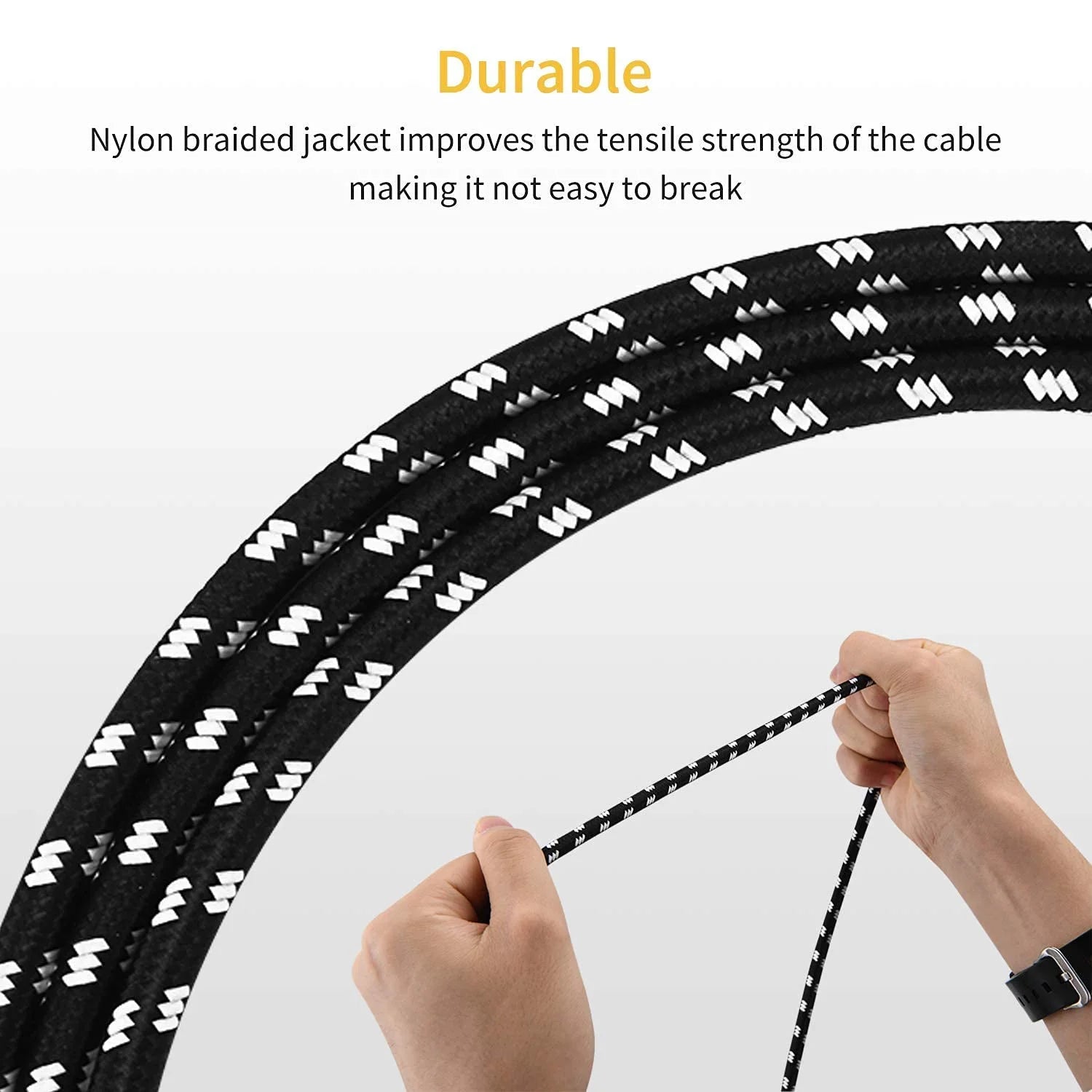 Guitar Cable 10 Ft, Electric Instrument Cable Bass Amp Cord for Electric Guitar Bass Amplifier Audio, 1/4" Right Angle to Straight, Black White