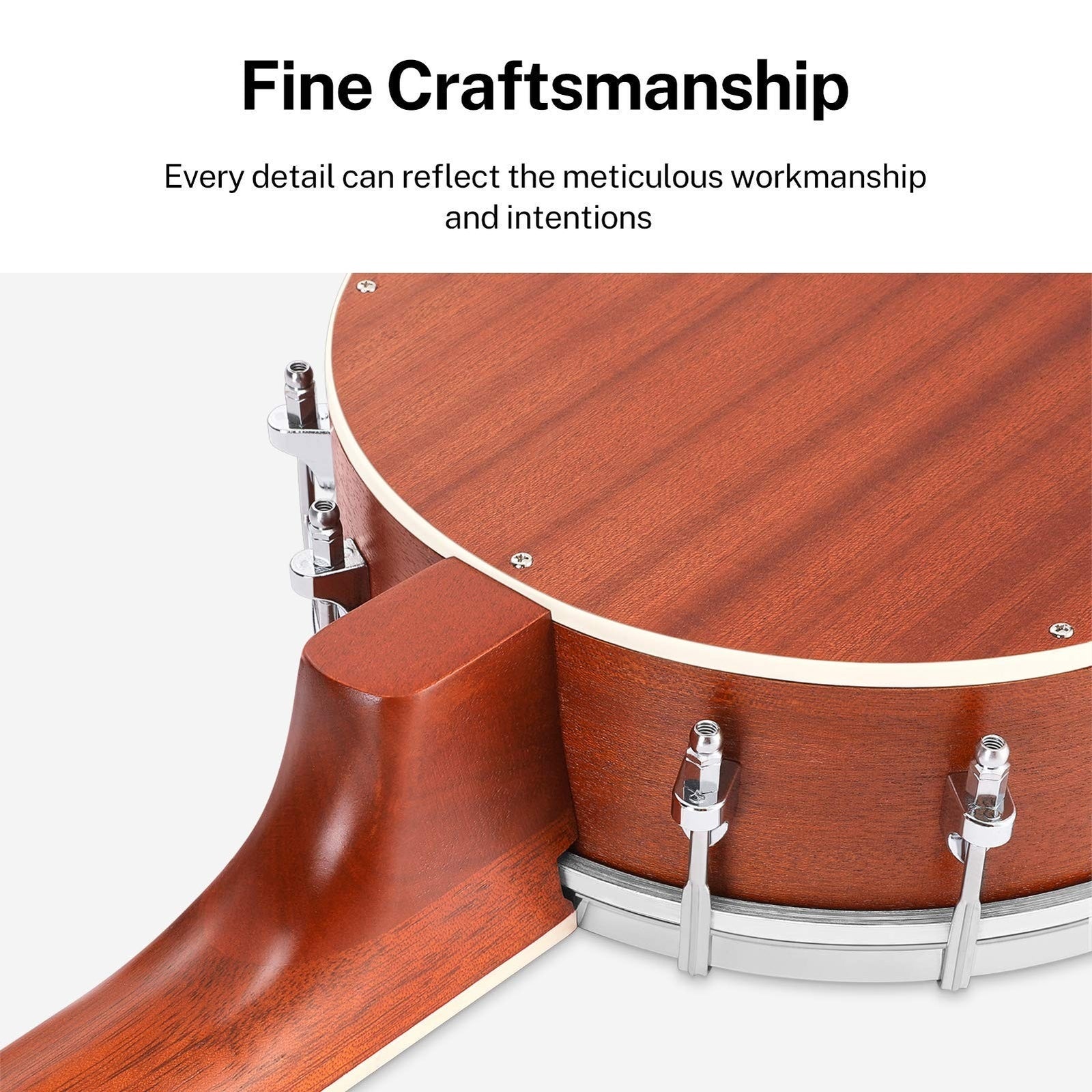 Donner Banjolele 4 String Banjo Ukulele Kit Stringed Musical Instruments for ...