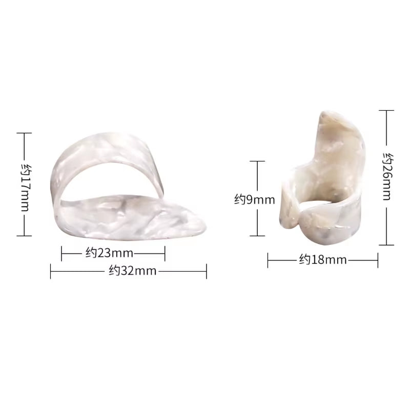 1/3PCS Thumb Finger Guitar Picks Celluloid Mediator Guitar Plectrums Picks Bass Acoustic Guitar Electric Guitar Accessories