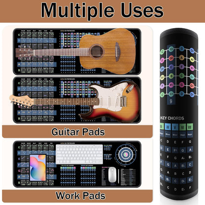 Guitar Mat & Portable Guitar Work Mat - 43.3 * 15.7 Inch Guitar Mat Pad, Guit...