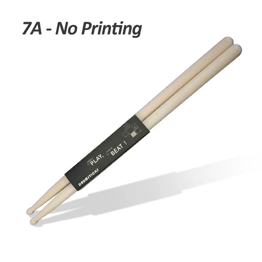 1 Pair Lightweight Wood Color Drum Sticks Musical Aparts 5A 7A Size Classic Maple Wood Drumsticks Stick for Drum Adult Kids Gift
